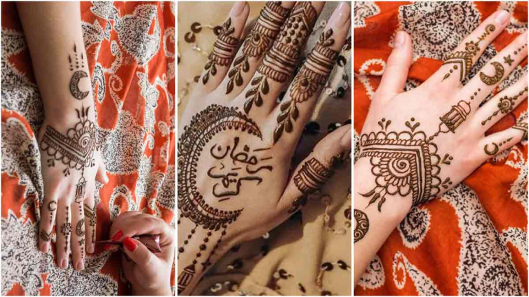 front hand simple mehndi design